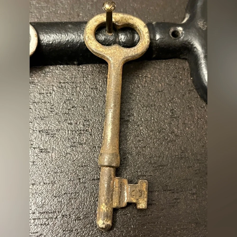 Hanging Skeleton Key Holder with Skeleton Keys